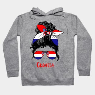 Croatia girl, Croatia Flag, Croatia gift heritage, Croatian girlfriend Hoodie